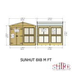 Shire Sun Hut Potting Shed 8x8