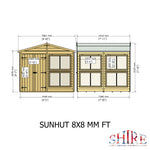 Shire Sun Hut Potting Shed 8x8