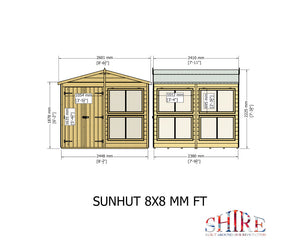 Shire Sun Hut Potting Shed 8x8