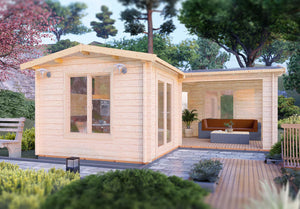 Shire Suzy 18x18 44mm Log Cabin