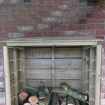 Shire Tall Wall Log Store - Sawn Timber - Pressure Treated