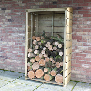 Shire Tall Wall Log Store - Sawn Timber - Pressure Treated