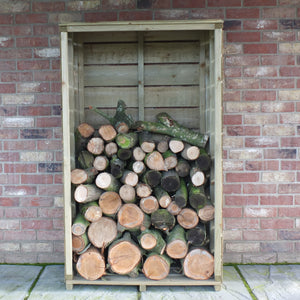 Shire Tall Wall Log Store - Sawn Timber - Pressure Treated