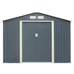 Rowlinson 8×6 Trentvale Metal Apex Shed – Dark Grey