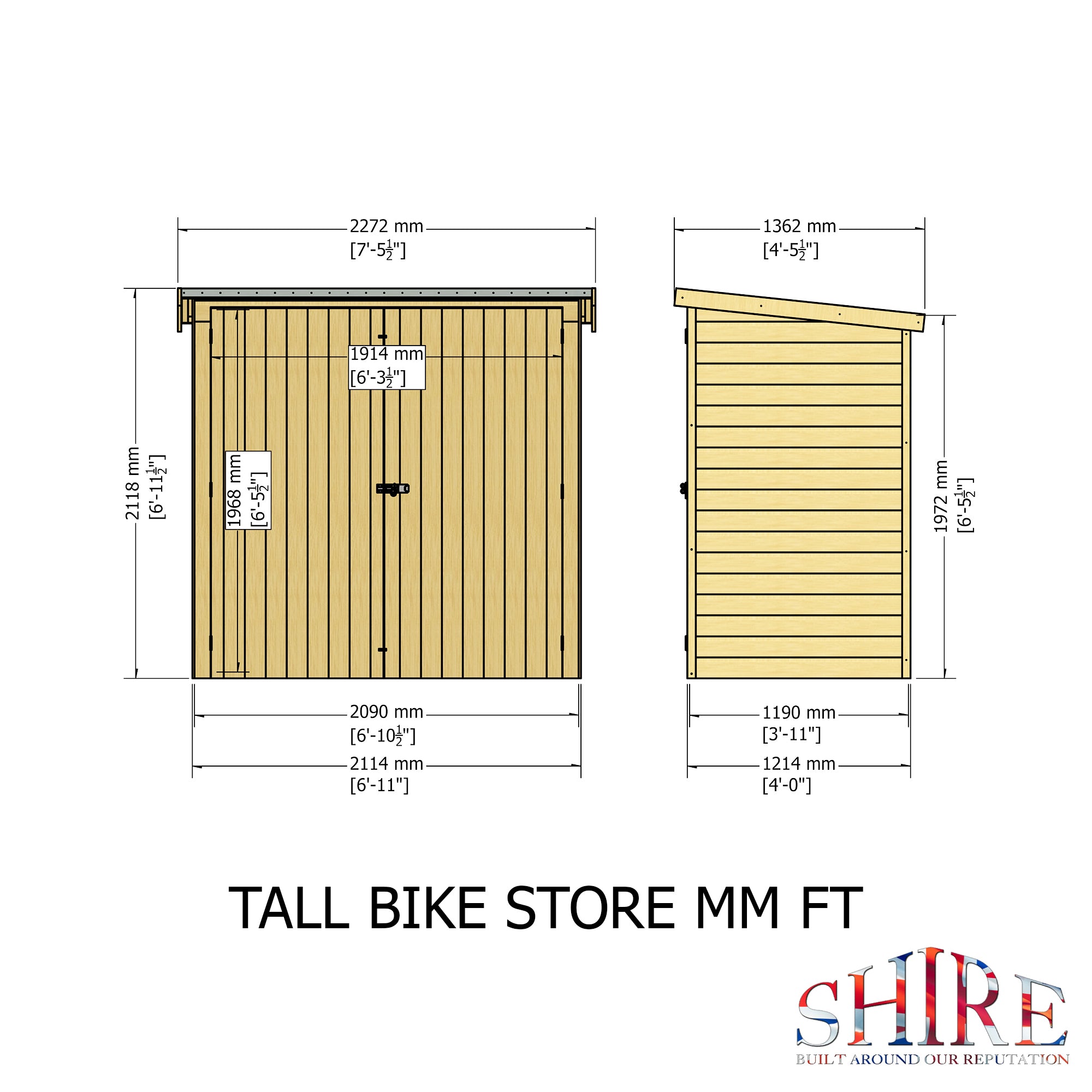 Shire Tall Bike Store 7x4