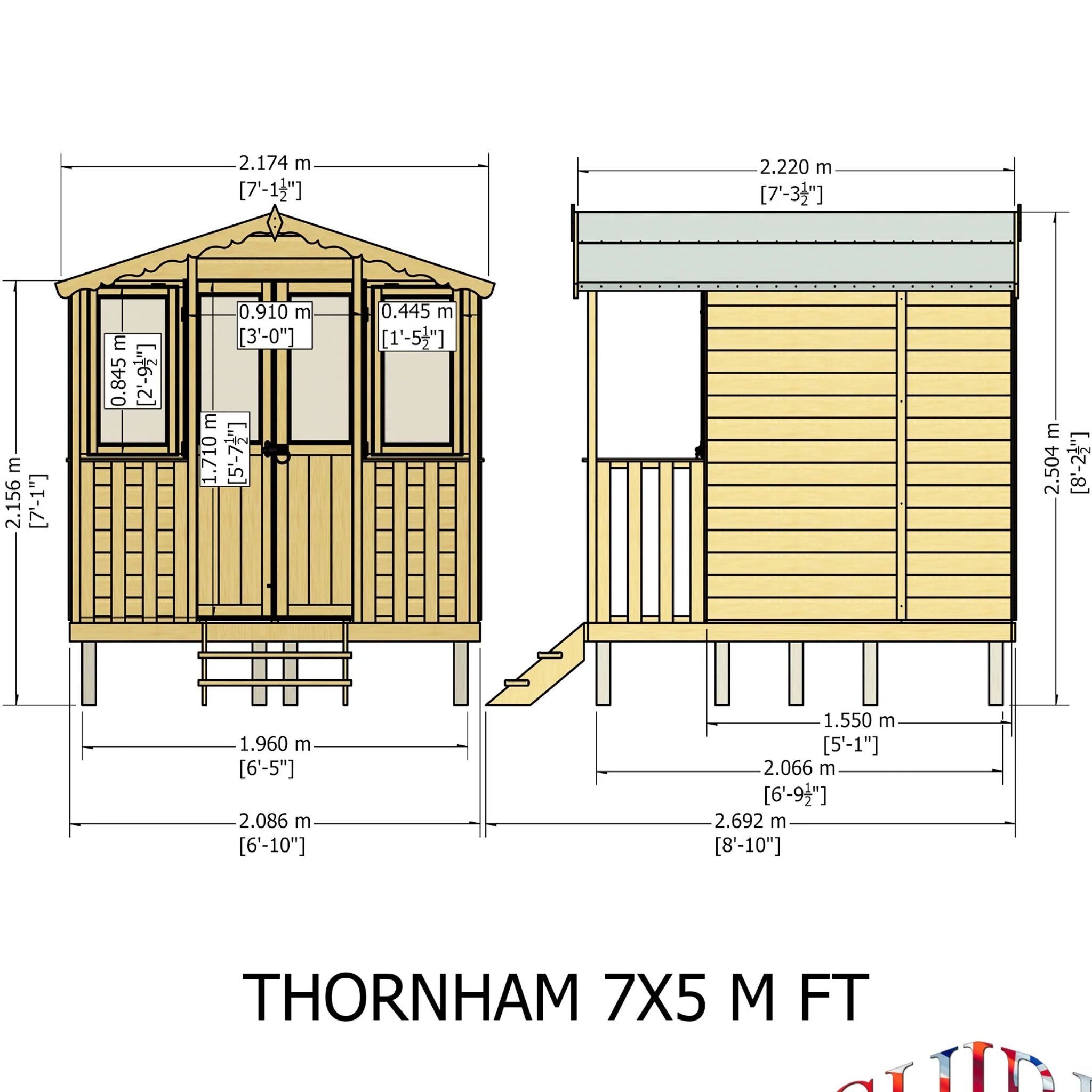 Shire Thornham 7x7 Summerhouse – Charming & Versatile Garden Retreat | Garden Life Stores