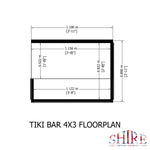 Shire Tiki Garden Bar Shed 4x3