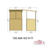 Shire Tiki Garden Bar Shed 4x3