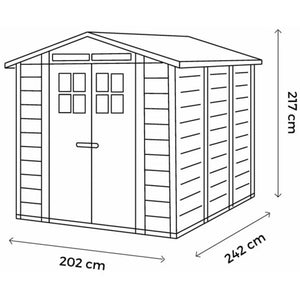 Shire Tuscany EVO 240 Shed 7 x 8 ft