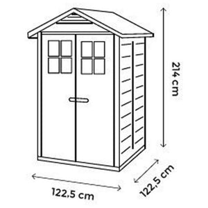 Shire Tuscany Evo Range PVC Garden Buildings Double Door Evo 120