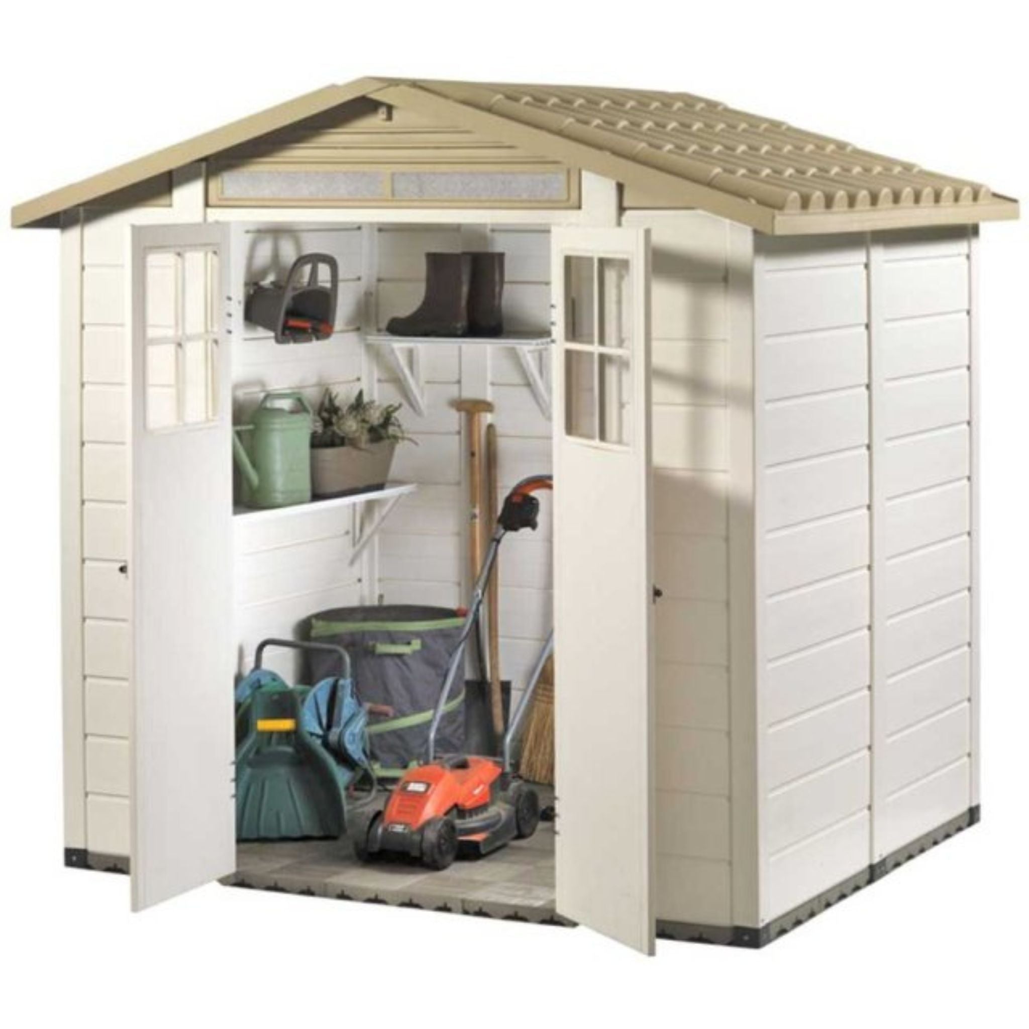 Shire Tuscany Evo Range PVC Garden Buildings Double Door Evo 200