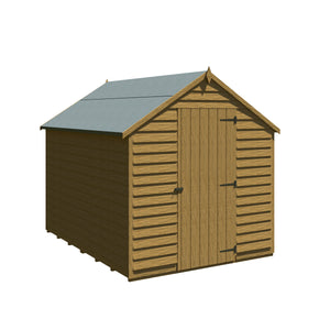 Shire Overlap Dipped Apex Wooden Garden Shed with Window 8x6 - Garden Life Stores. 