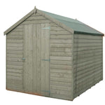 Shire Value 8 x 6 Single Door Overlap Pressure Treated Garden Shed Garden Life Stores