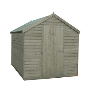 Shire Value 8 x 6 Single Door Overlap Pressure Treated Garden Shed Garden Life Stores