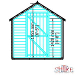 Shire Value 8 x 6 Single Door Overlap Pressure Treated Garden Shed Garden Life Stores