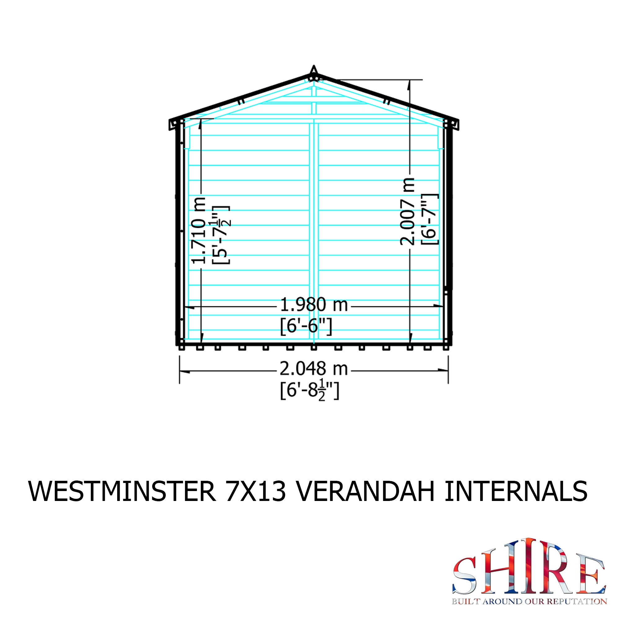 Shire Westminster with Verandah Summerhouse 13x7