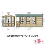 Shire Westminster with Verandah Summerhouse 13x7