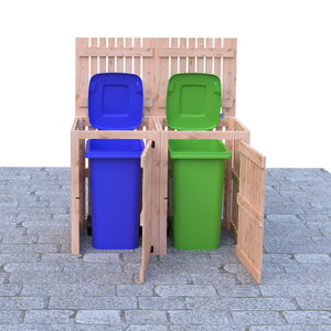 Shire Double Wheelie Bin Store