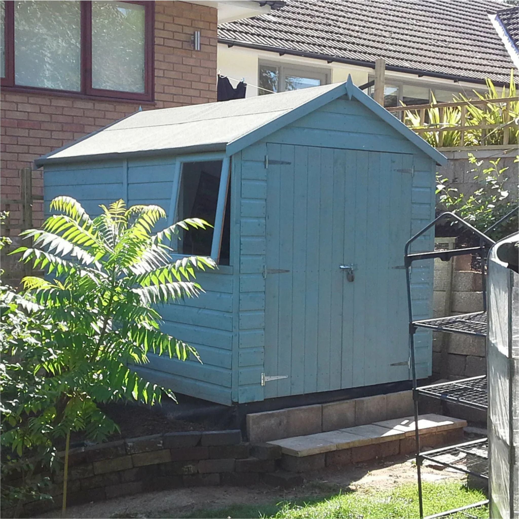 Shire Warwick Shed Double Door 8x6 Garden Life Stores