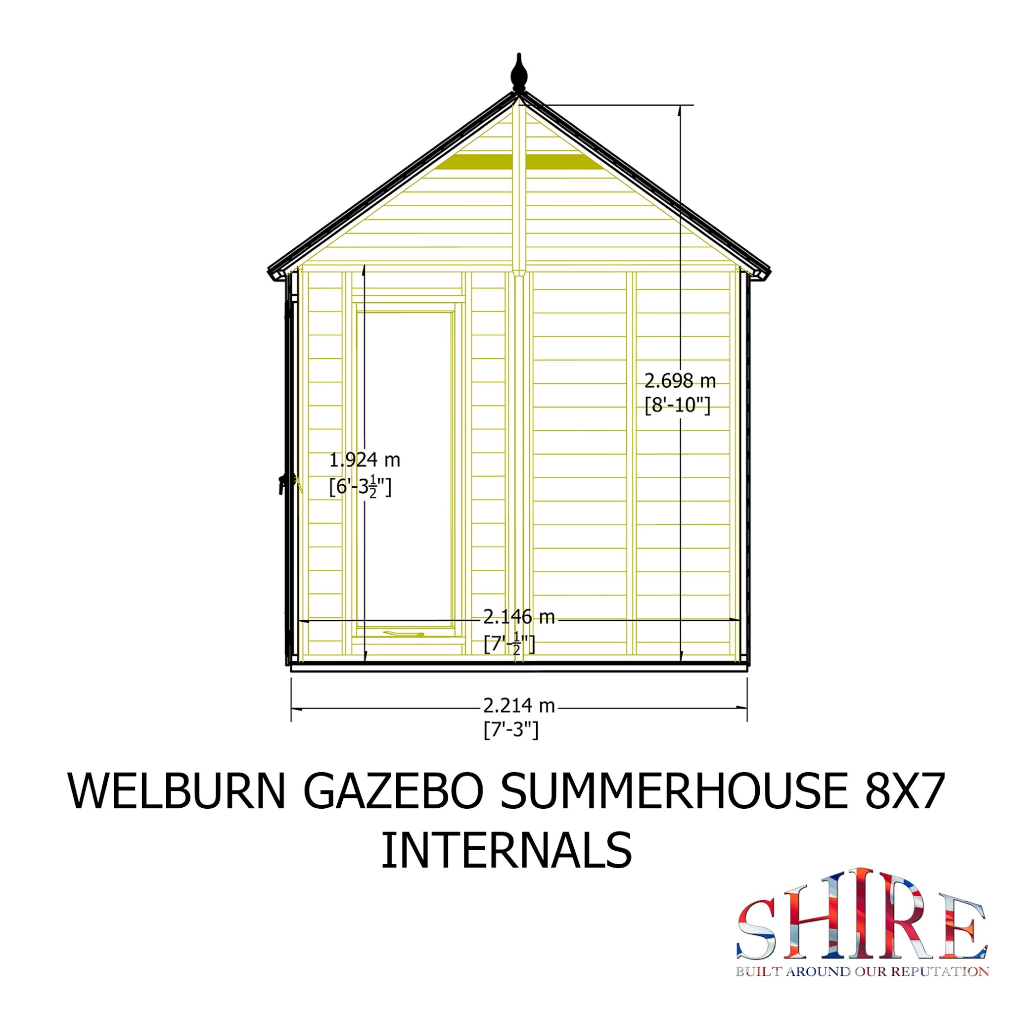 Shire Welburn 8x7 Summerhouse | Garden Life Stores