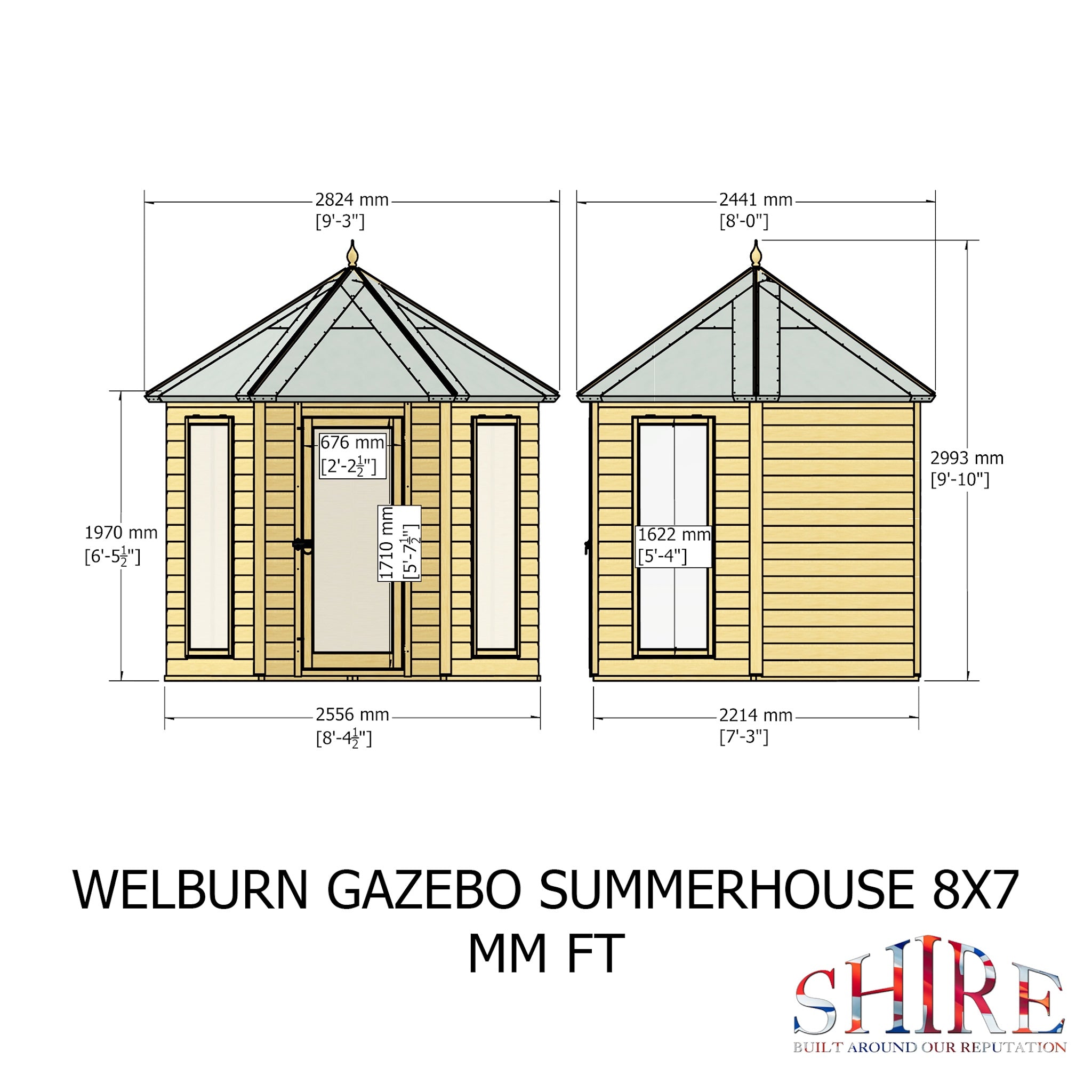 Shire Welburn 8x7 Summerhouse | Garden Life Stores