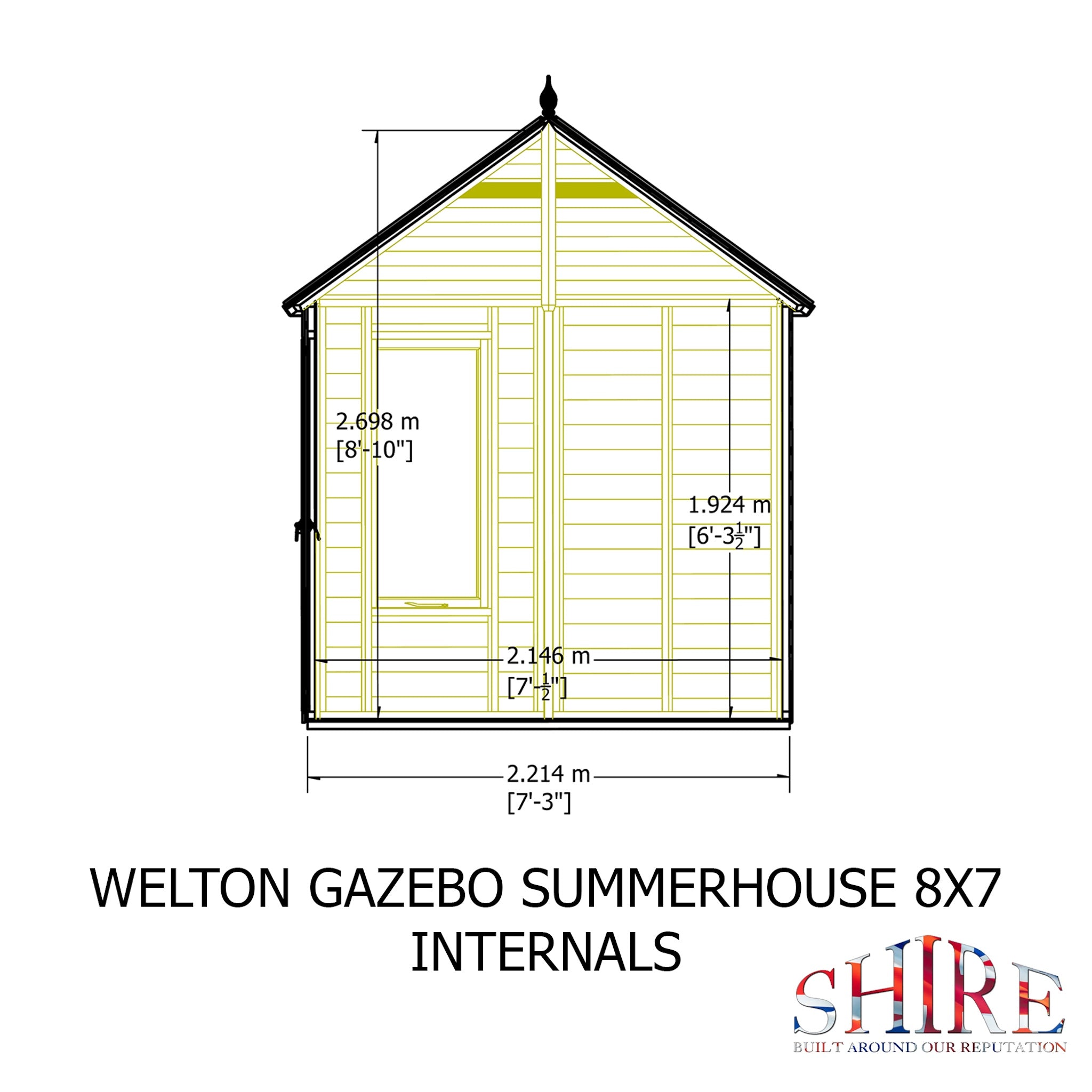 Shire Welton 8x7 Summerhouse | Garden Life Stores