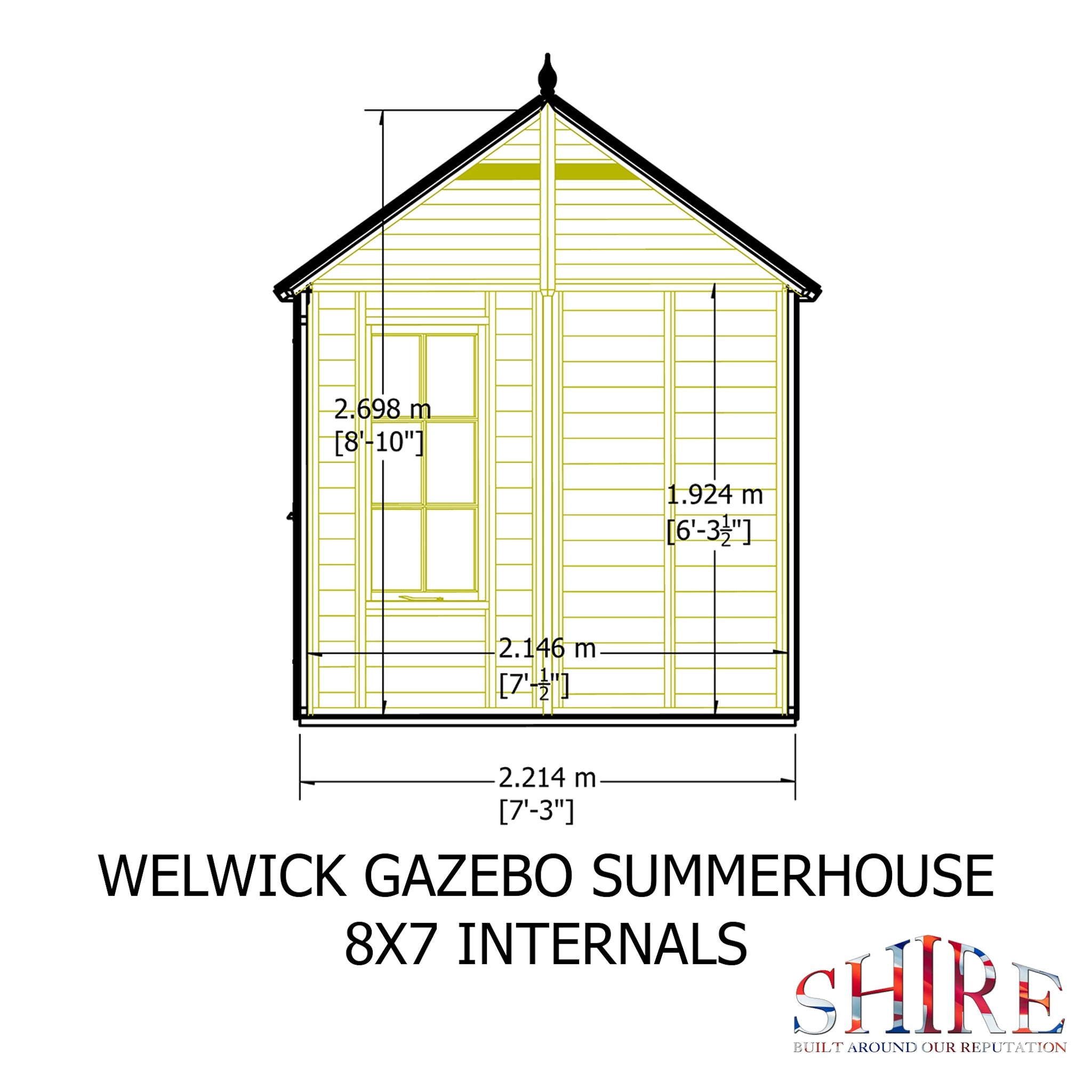 Shire Welwick 8x7 Summerhouse | Garden Life Stores