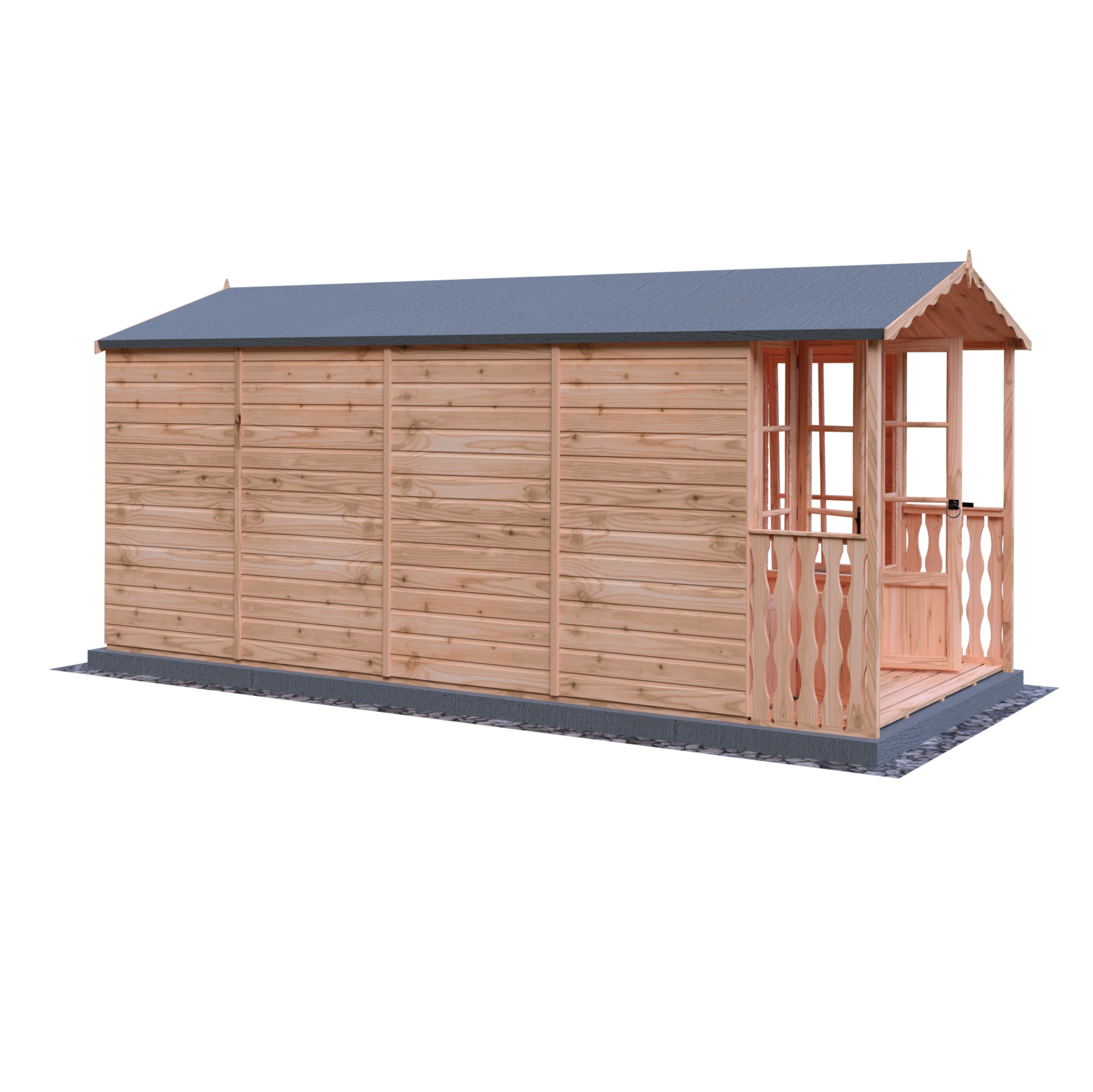 Shire Westminster with Verandah Summerhouse 13x7