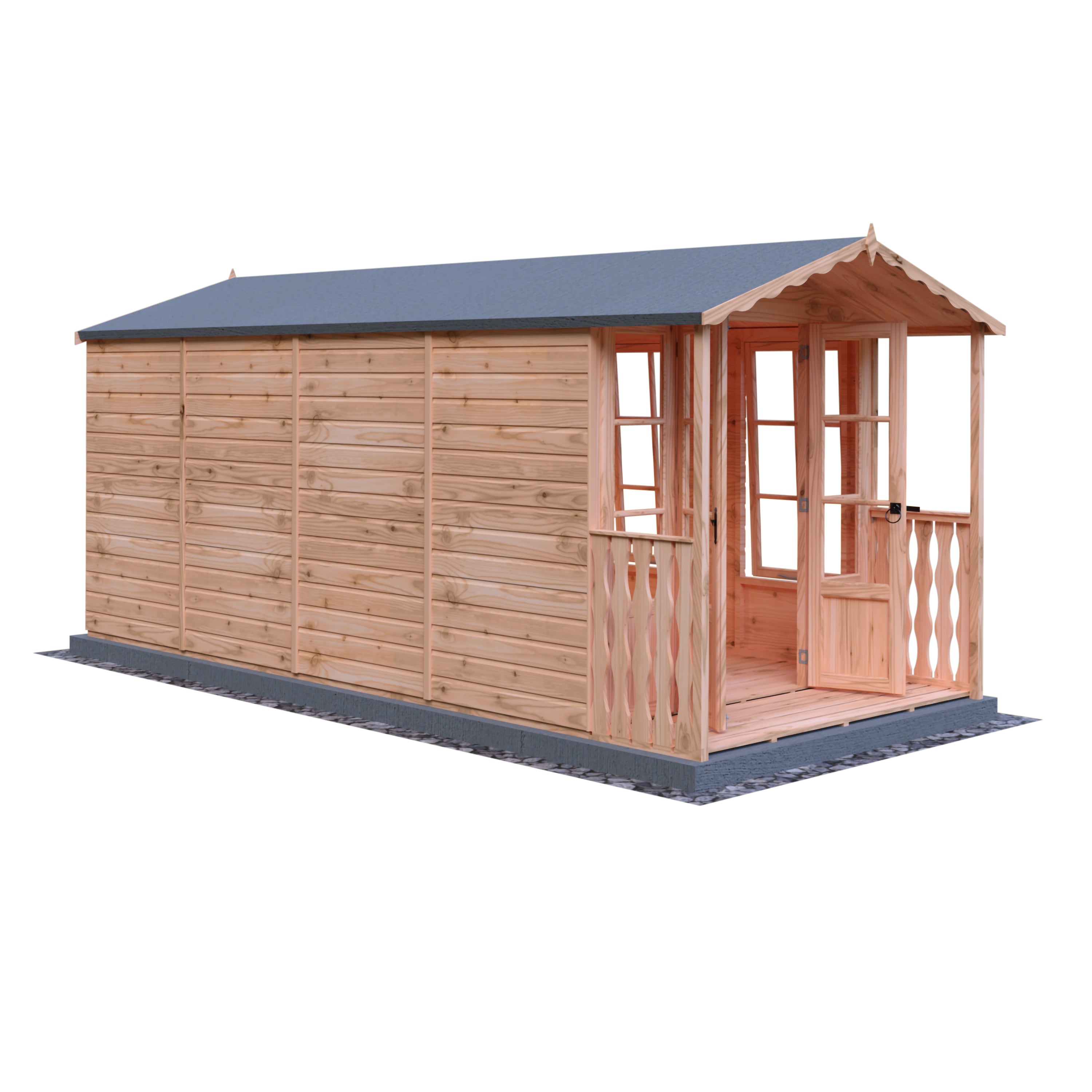 Shire Westminster with Verandah Summerhouse 13x7