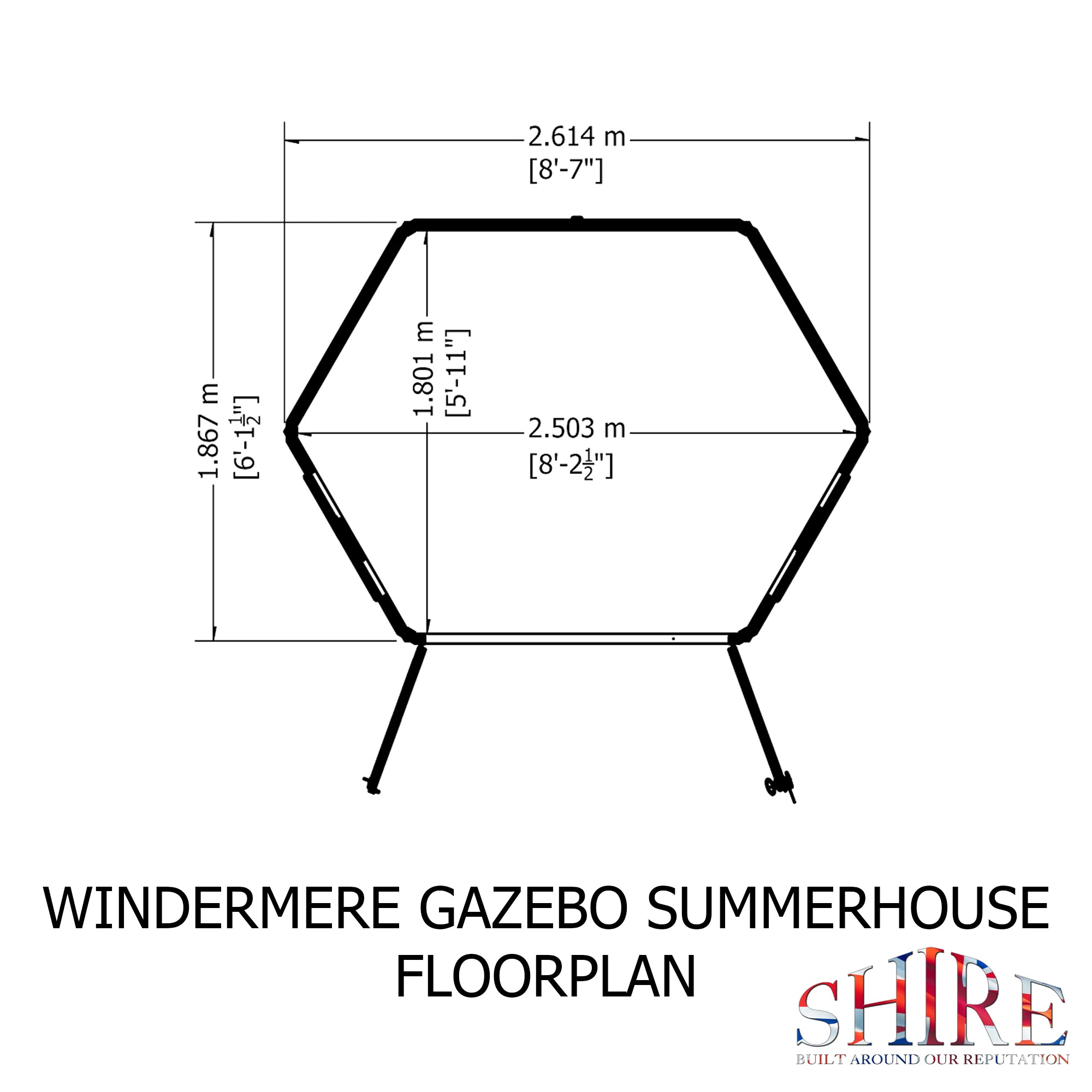 Shire Windermere 8x6 Summerhouse – Elegant & Spacious Garden Retreat | Garden Life Stores