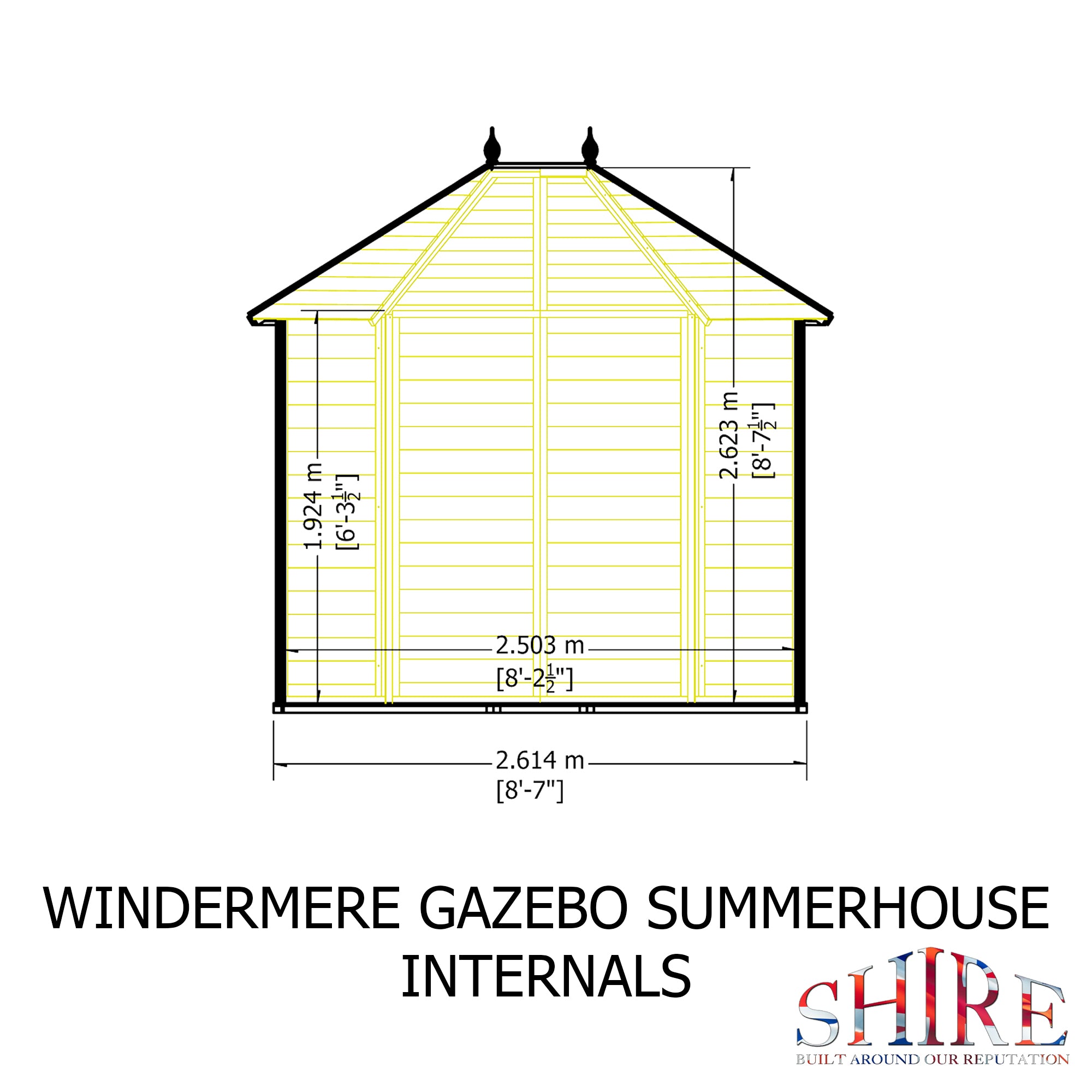 Shire Windermere 8x6 Summerhouse – Elegant & Spacious Garden Retreat | Garden Life Stores