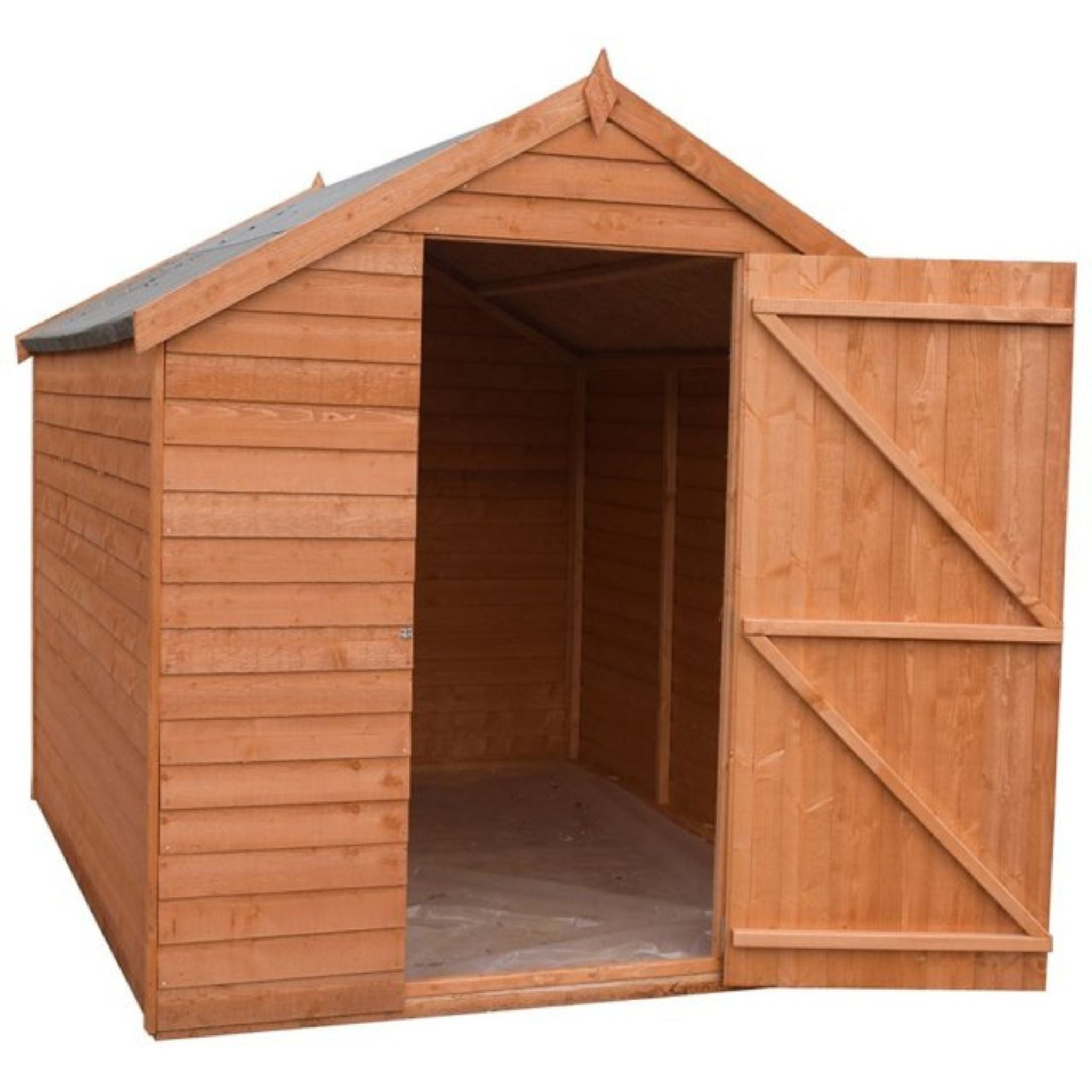 Shire Wooden Pressure Treated Super Value Overlap Single Door 7x5 Garden Life Stores