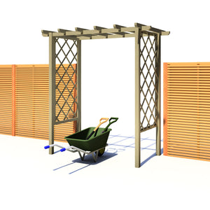 SHIRE ARCH TRELLIS PRESSURE TREATED PERGOLA 6x3