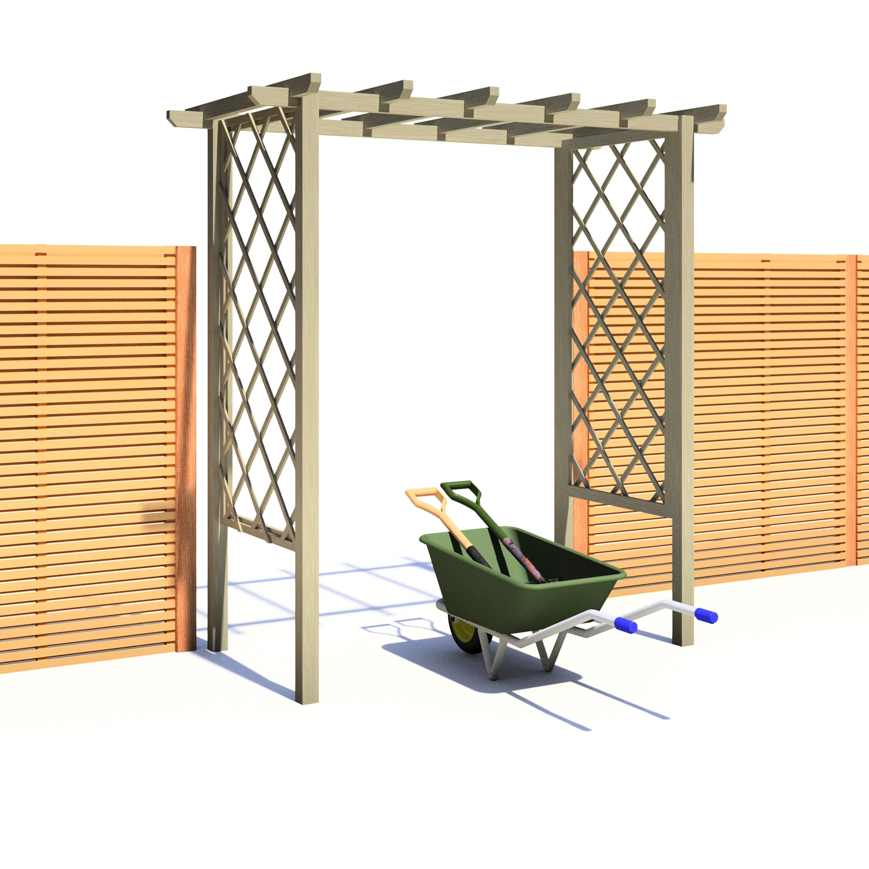 SHIRE ARCH TRELLIS PRESSURE TREATED PERGOLA 6x3