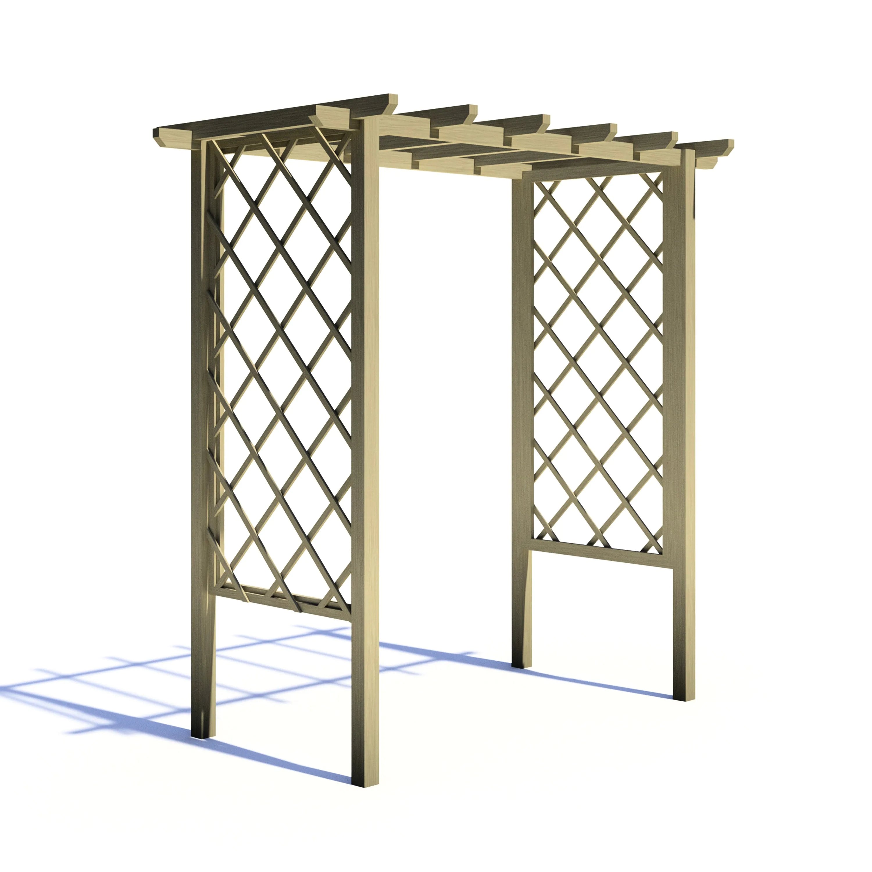 SHIRE ARCH TRELLIS PRESSURE TREATED PERGOLA 6x3