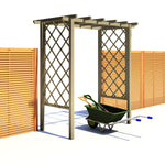 SHIRE ARCH TRELLIS PRESSURE TREATED PERGOLA 6x3