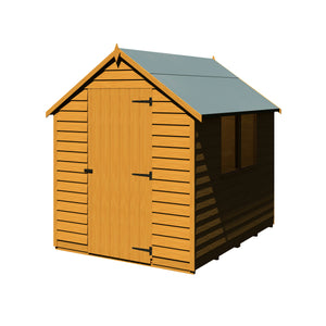 Shire Overlap Dipped Apex Wooden Garden Shed with window 7x5 - Garden Life Stores. 