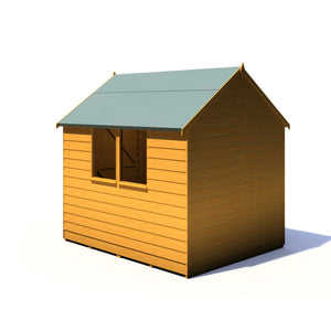 Shire Overlap Dipped Apex Wooden Garden Shed with window 7x5 - Garden Life Stores. 