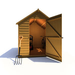 Shire Overlap Dipped Apex Wooden Garden Shed with window 7x5 - Garden Life Stores. 