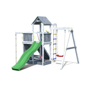 Shire Activer Grey and White Wooden Climbing Frame