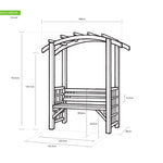 Shire Romana Pressure Treated Arbour