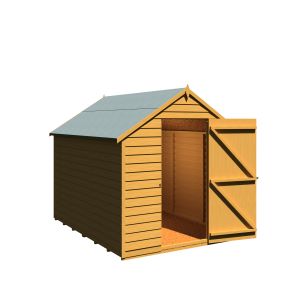 Shire Overlap Dipped Apex Wooden Garden Shed 8x6 - Garden Life Stores. 