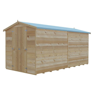 Shire Garden Value Overlap 12 x 6 Apex Shed (With or Without Window) - Garden Life Stores