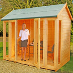 Shire Blenhiem Wooden Garden Summerhouses 10 x 6, 10 x 8 - Garden Life Stores. 
