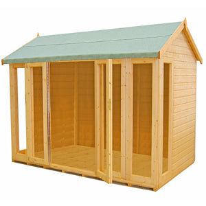 Shire Blenhiem Wooden Garden Summerhouses 10 x 6, 10 x 8 - Garden Life Stores. 