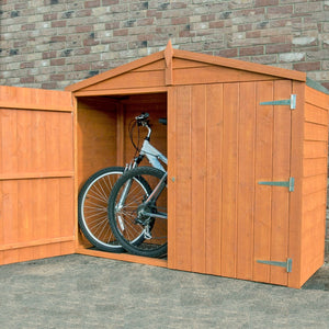 Shire Apex Bike Store Shiplap with Floor 7 x 3 - Garden Life Stores. 