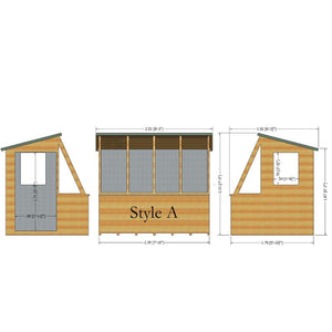 Shire Potting Shed Iceni Style A 8 x 6 - Garden Life Stores. 