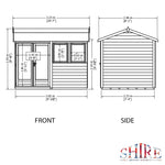 Shire Garden Studio / Office Wooden Summerhouses 10x7