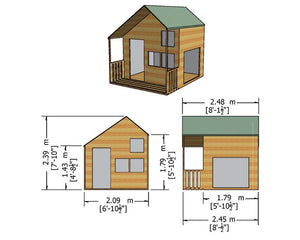 Shire Wooden Little Playhouses Crib - Garden Life Stores. 