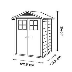 Shire Tuscany Evo Range PVC Garden Buildings Double Door Evo 120 - Garden Life Stores. 